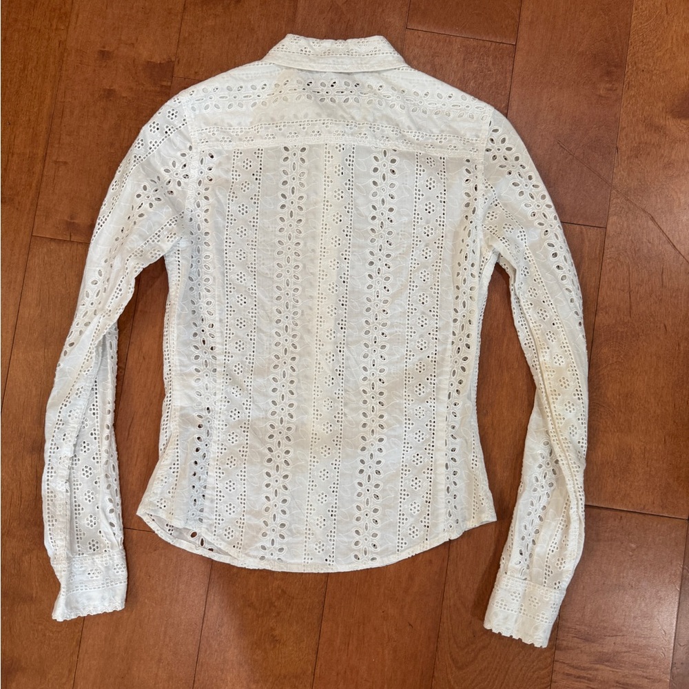 Club Monaco eyelet button up shirt - Picture 2 of 5